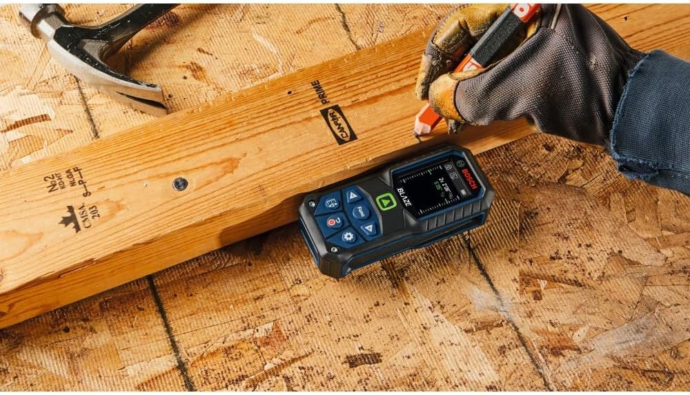 BOSCH GLM165-25G Blaze™ Green-Beam 165 Ft. Laser Measure, Laser Distance Measuring Tool