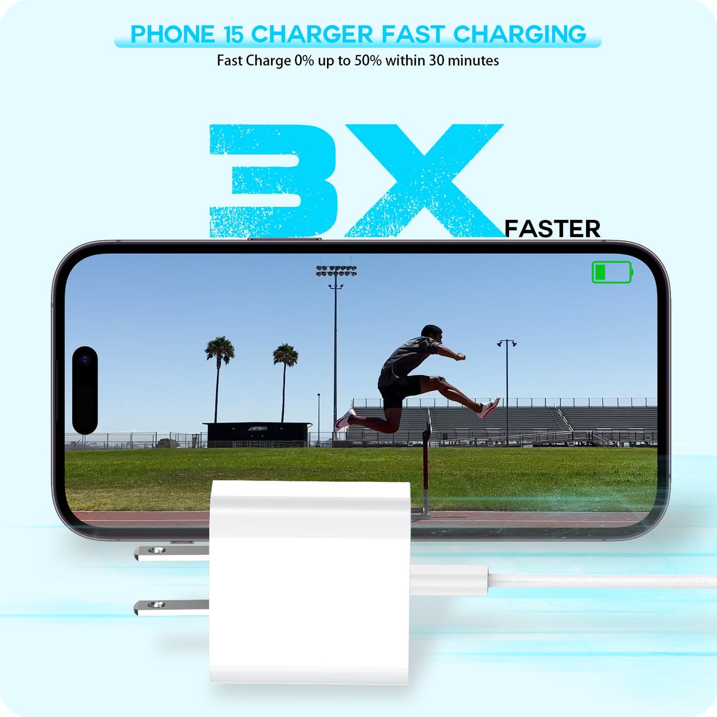 Fast Charger for iPhone 17 16 15, 3Pack USB C iPad Charge PD Fast Charger Block 6FT Long USBC to Type C i Phone Charging Cable Cord for iPhone 17 Air/Pro/Pro Max/16 Pro/Plus/15/15 Pro/Pro Max,iPad Pro