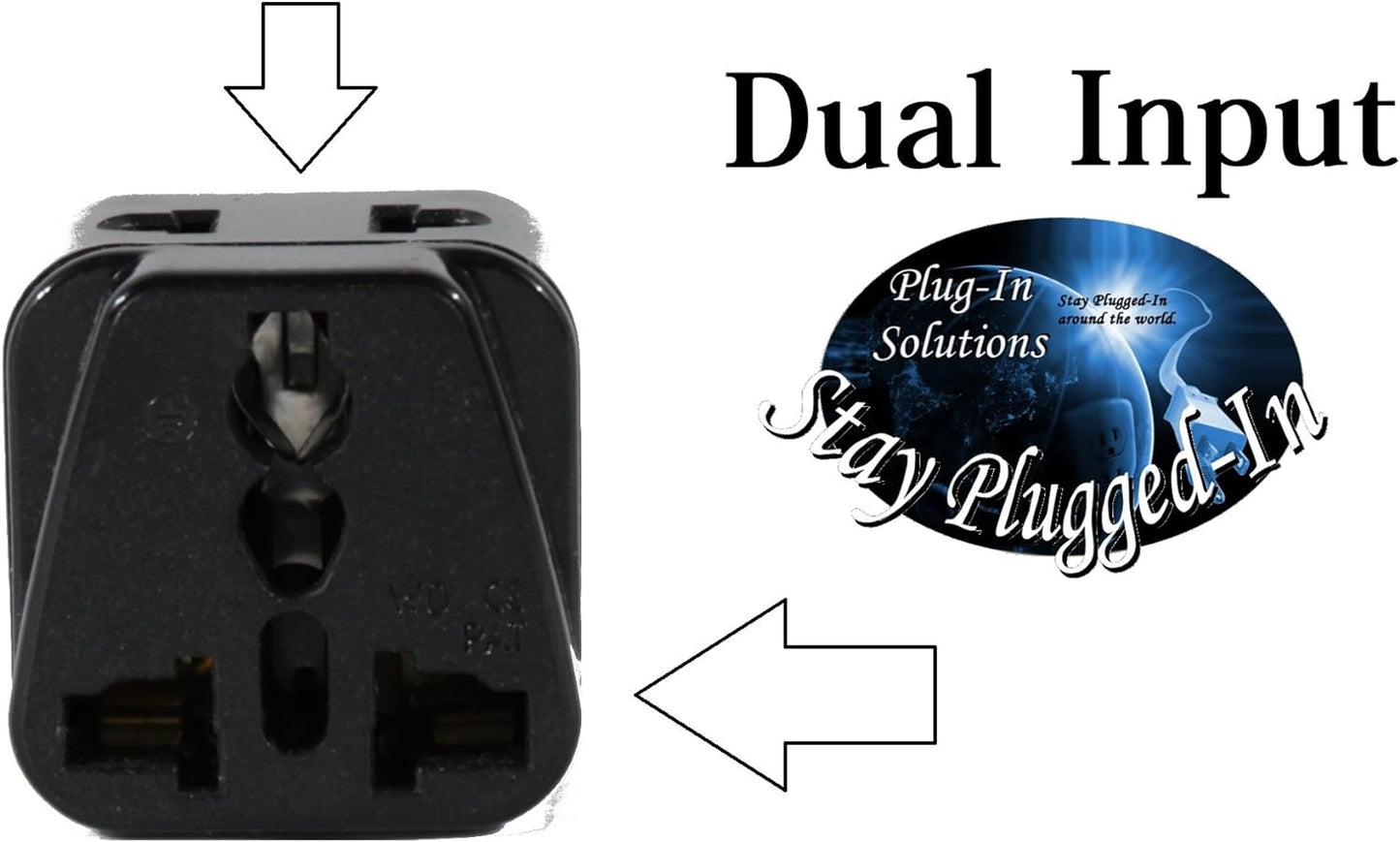 US to Argentina Travel Adapter Plug for USA/Universal to South America Type I & E (C/F) AC Power Plugs Pack of 2