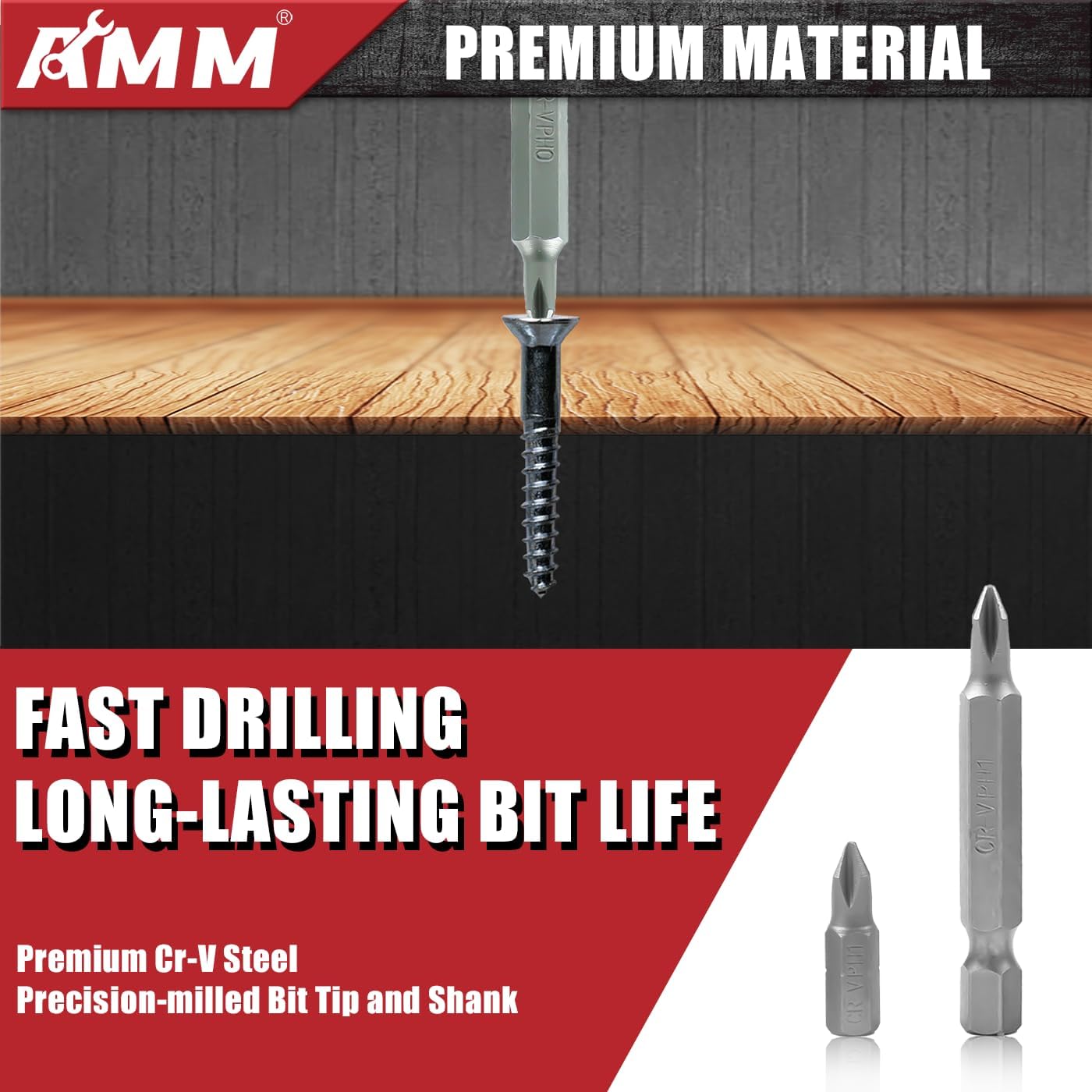 AMM 232-Piece Ultimate Screwdriver Bit Set, Cr-V Steel Impact Driver Bits, Includes Security, Drill, Nut Driver, Ratchet Wrench & Holder