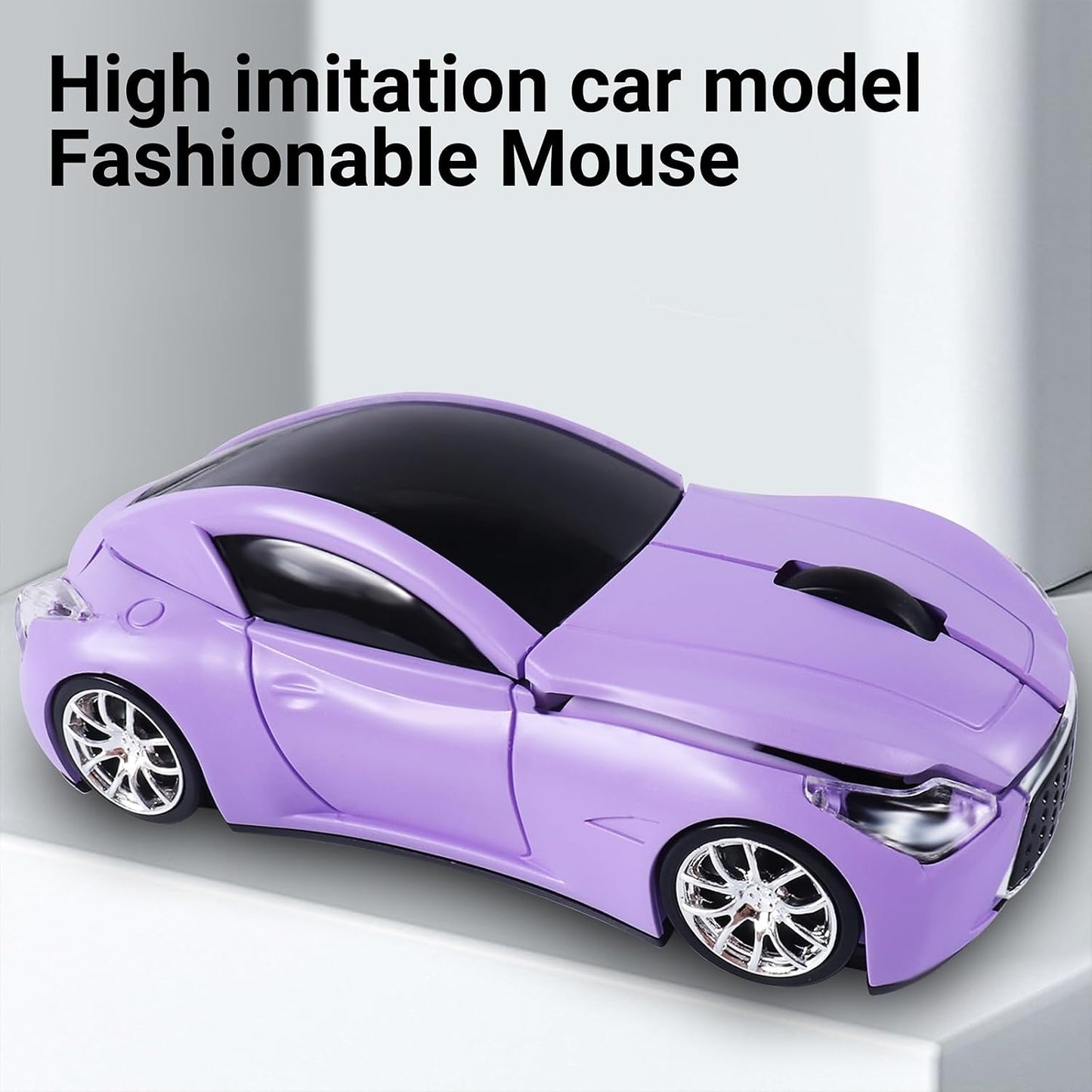elec Space Car Mouse, Wireless Mouse (Purple)