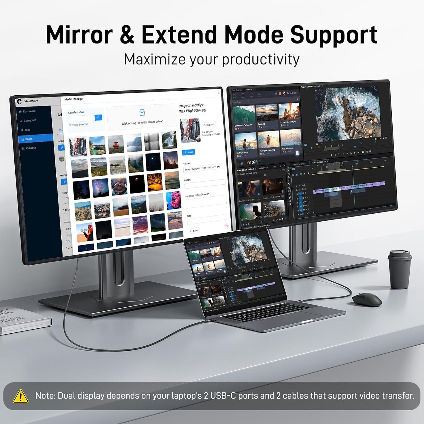 Acer USB C to Display Port Cable 6.6 FT (4K@60HZ 2K@165Hz) for Laptop | Type-C to DP Cord(Sturdy Aluminum, Plug & Play) Thunderbolt 3/4/5 Compatible with MacBook Pro/Air, iPhone 17 Pro/Max, Surface
