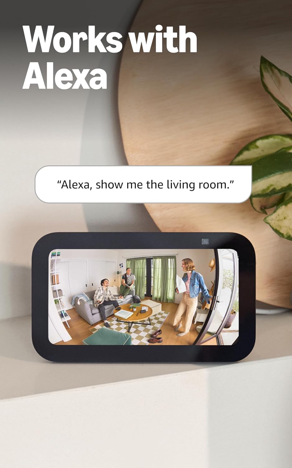 Ring Pan-Tilt Indoor Cam (newest model), See all around your home or business with 360° pan coverage, HD video, plus Two-Way Talk, White