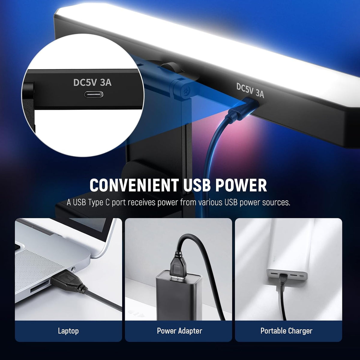 NEEWER Basics Monitor Light Bar, 6W Bi Color Dimmable LED Lamp with Stand/Remote/Touch Control for Home Office Desk Video Conference Lighting Computer Laptop Webcam Zoom Gaming Streaming Reading, L10