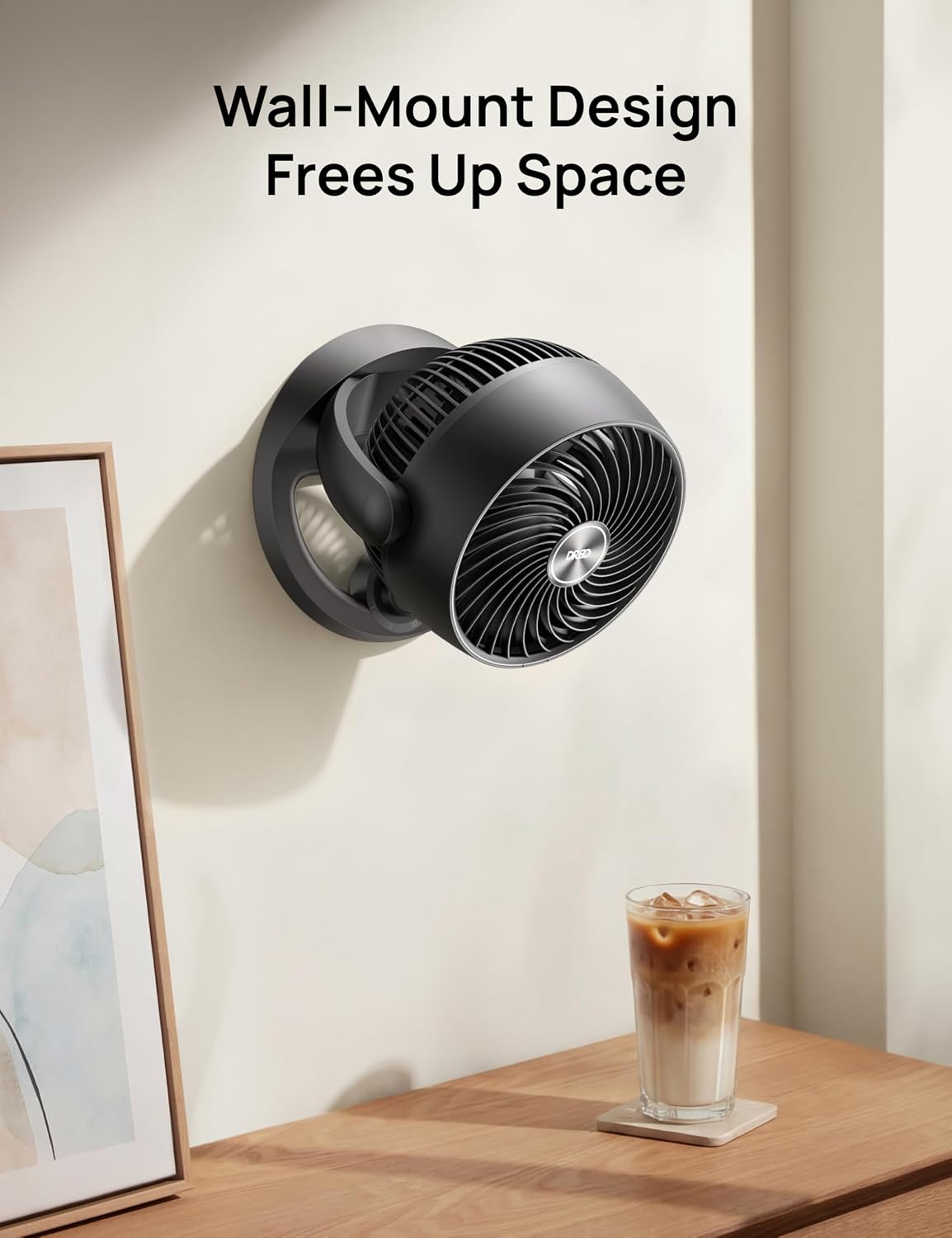 DREO Fan for Bedroom, 12 Inches, 70ft Powerful Airflow, 25db Quiet Table Air Circulator Fans for Whole Room, 120° Adjustable Tilt, 3 Speeds, Desktop Fan for Home, Office, Kitchen
