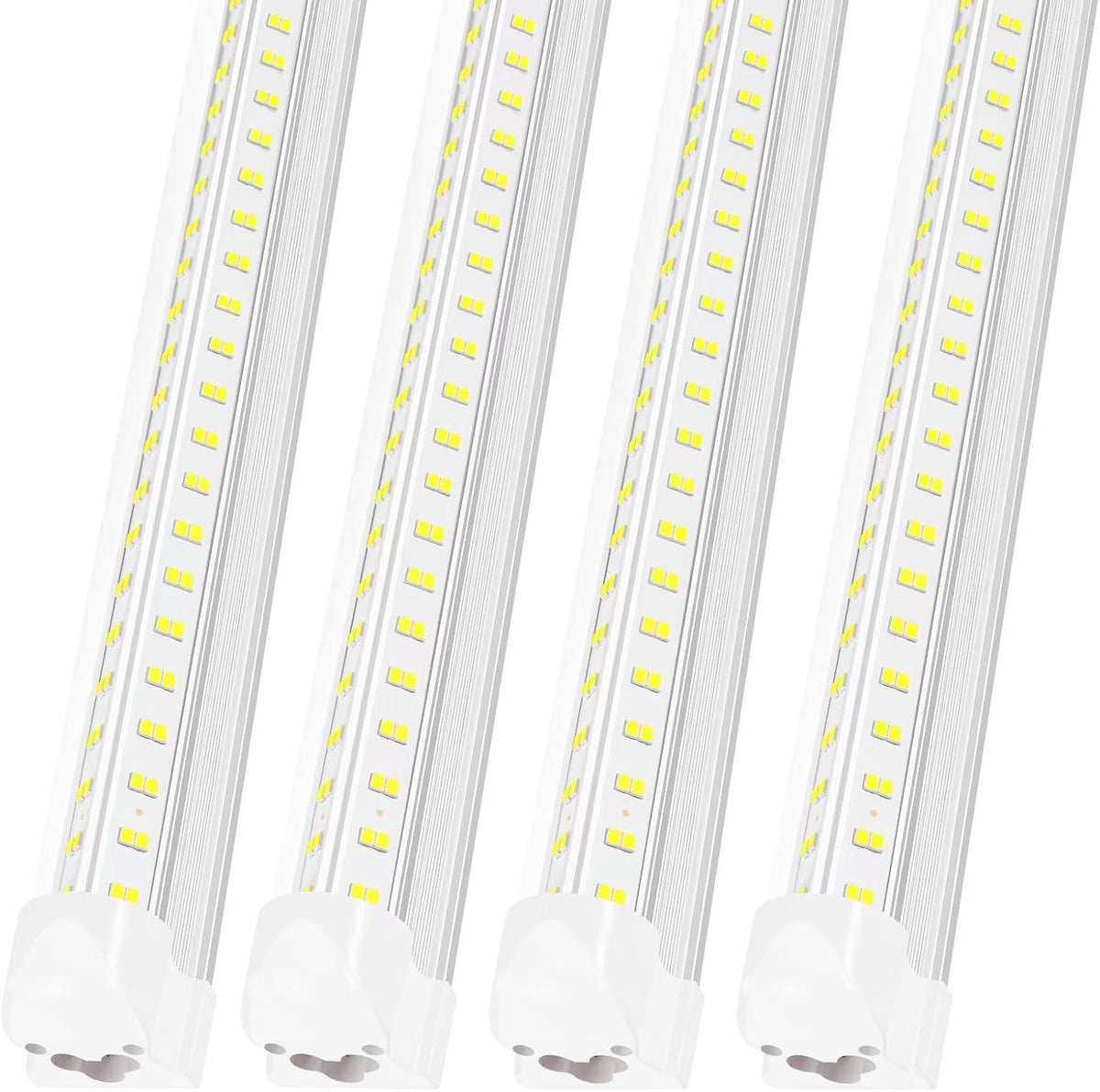 AQIQUUT 3FT Lights 36W 6500K 5000LM Daylight,Foot Led Shop Lights 110V Linkable Clear Cover Integrated V-Shape for Shop Garage Warehouse Workshop Commercial Bay Lighting(2-Pack)