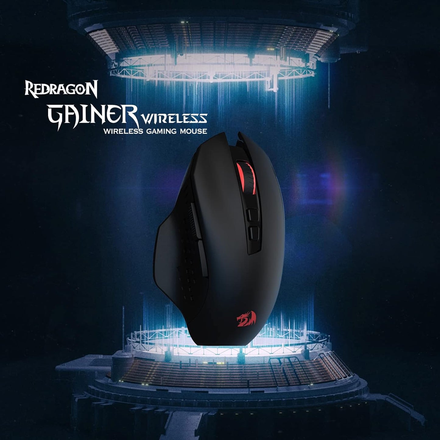 Redragon M656 Wireless Optical Gaming Mouse 4000 DPI Remapping Keys | Cable-Free 0 Delay, Smooth Precise Tracking, Custom Macro Keybinds, Ergonomic Grip Body Comfort