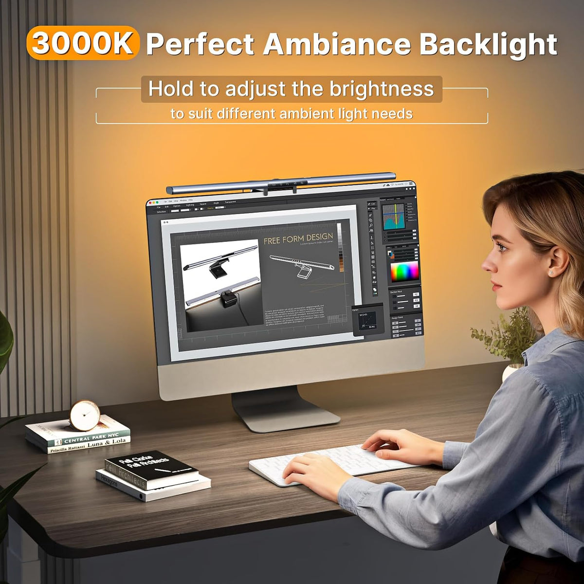 LED Monitor Light Bar, Computer Monitor Lamp for Home Office & Gaming