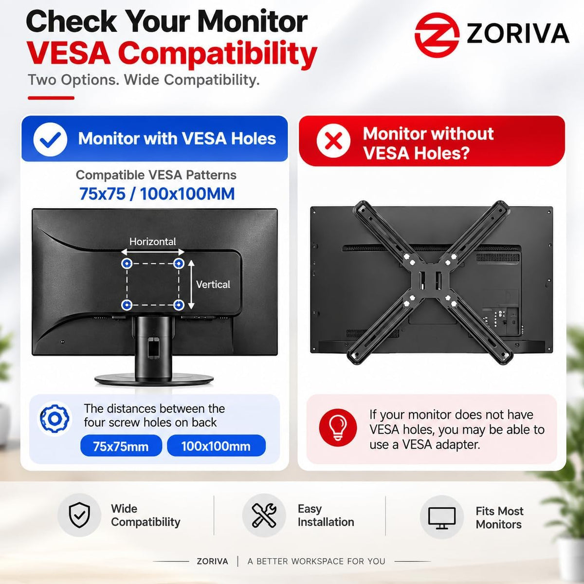 Dual Monitor Arm Full Motion Gas Spring Desk Mount for 17-32" Screens, Space-Saving VESA Stand for Gaming, Work, and Productivity