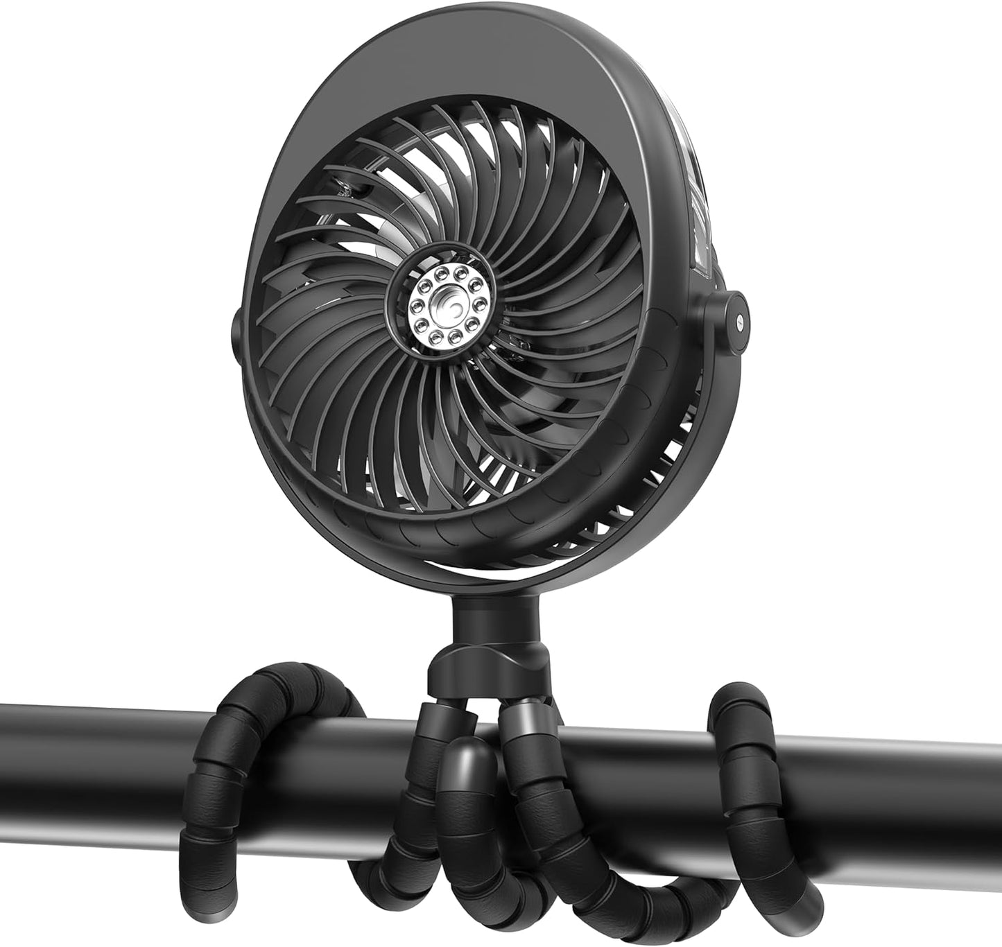 2026 Upgraded Misting Baby Stroller Fan Rechargeable, Flexible Tripod Clip for Car Seat Crib, Baby Shower Gifts & Baby Registry Search, Newborn Essentials for Beach Travel, Disney Summer Essentials
