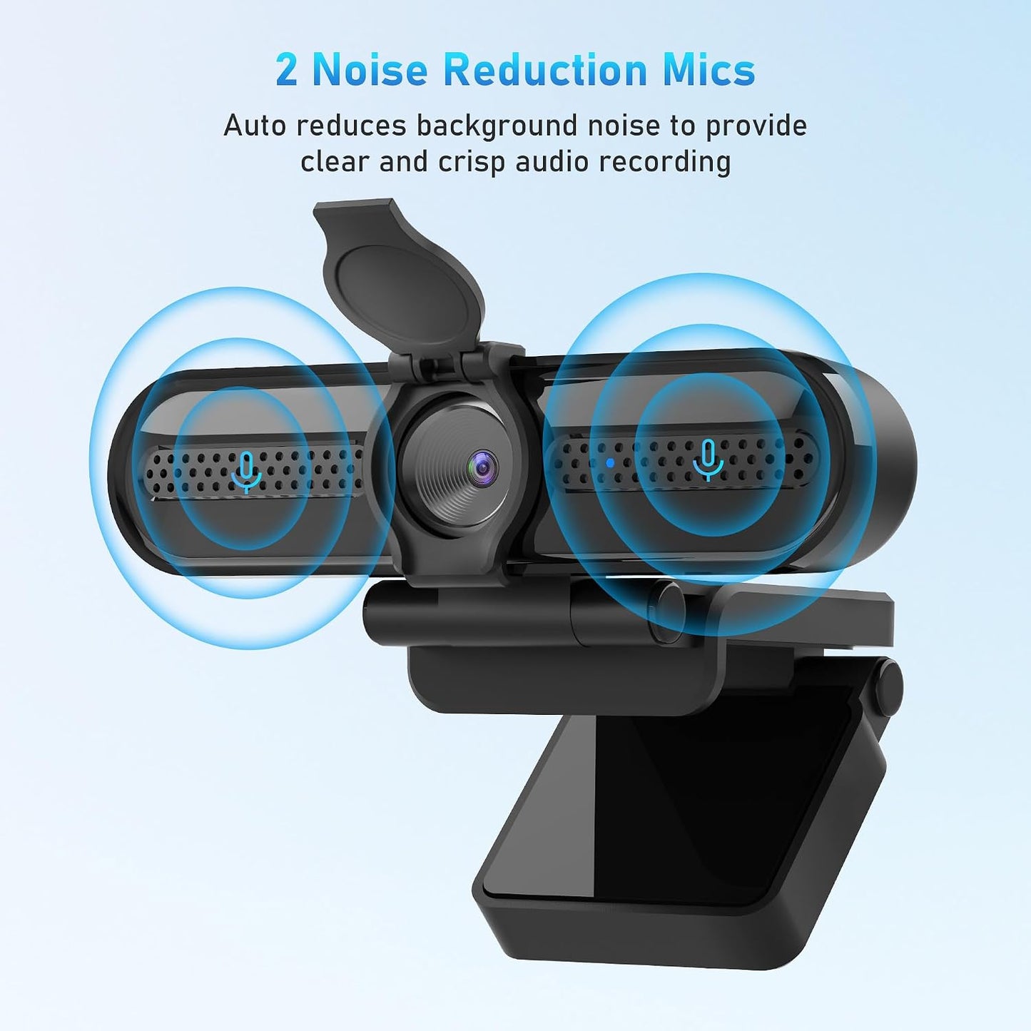 2K Webcam with Microphone, 78°FOV FHD PC Camera with 2K/30fps, Privacy Cover, Plug & Play USB Web Cam, Autofocus, 1080P/60fps External Webcam for PC, Computer Web Camera for Laptop, Mac, Zoom