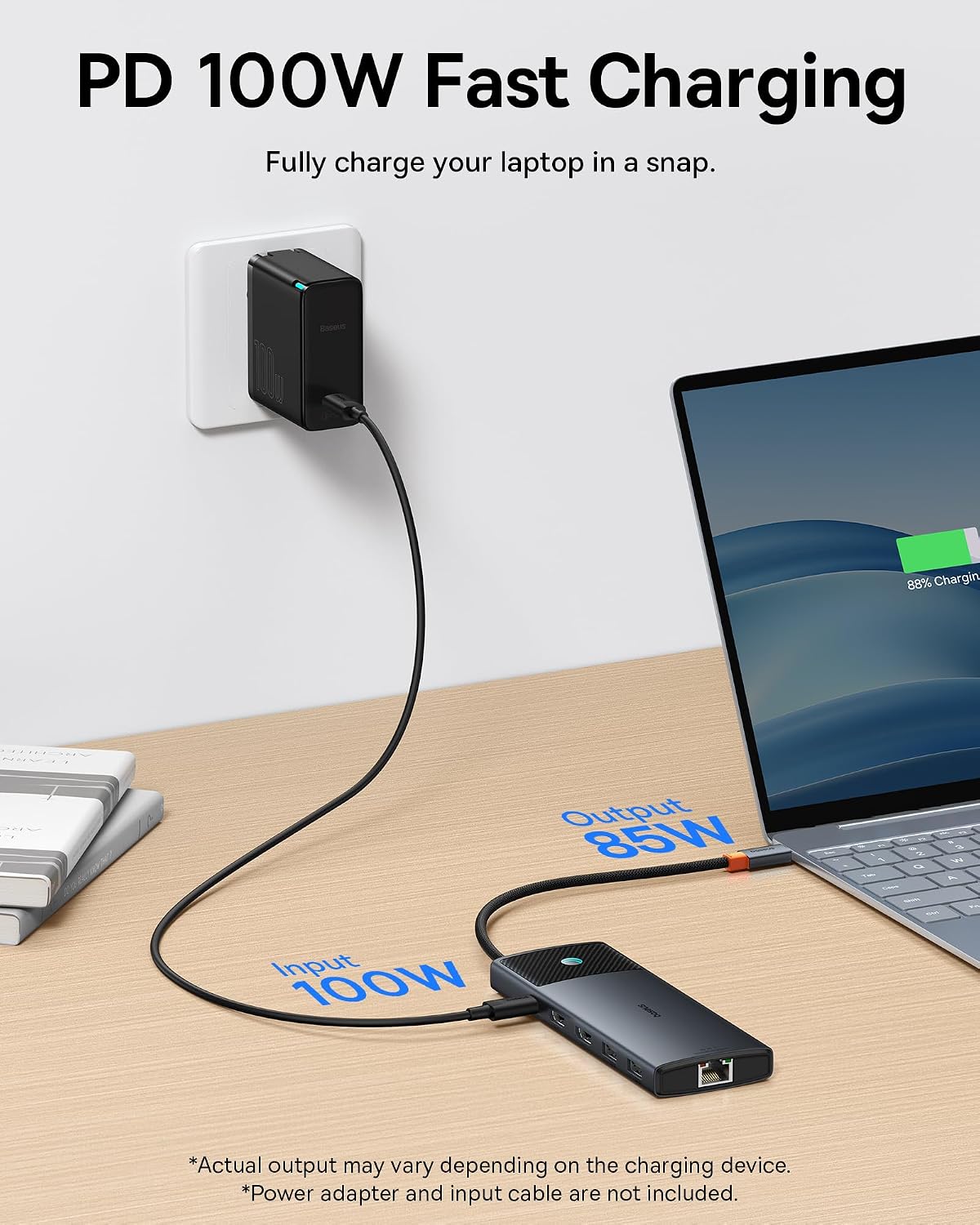Baseus Docking Station Dual Monitor 10Gbps 10 in 1 USB C Hub with 2 HDMI