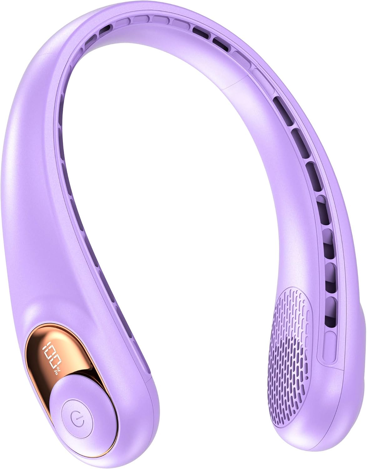 KIDEE Neck Fan, Bladeless Neck Fans Portable Rechargeable, Upgrade 360° Airflow, 3 Speeds, Headphone Design, 4000mAh Battery Operated Personal Wearable Fan Hands Free for Travel Indoor Outdoor