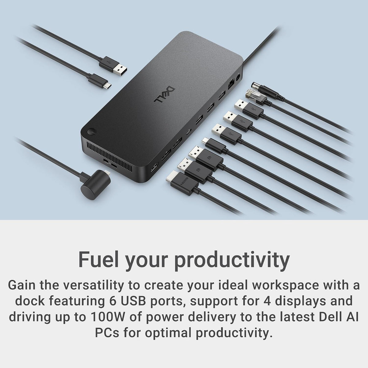 Dell Pro Laptop Docking Station WD25, USB-C, 100W, DisplayPort, HDMI