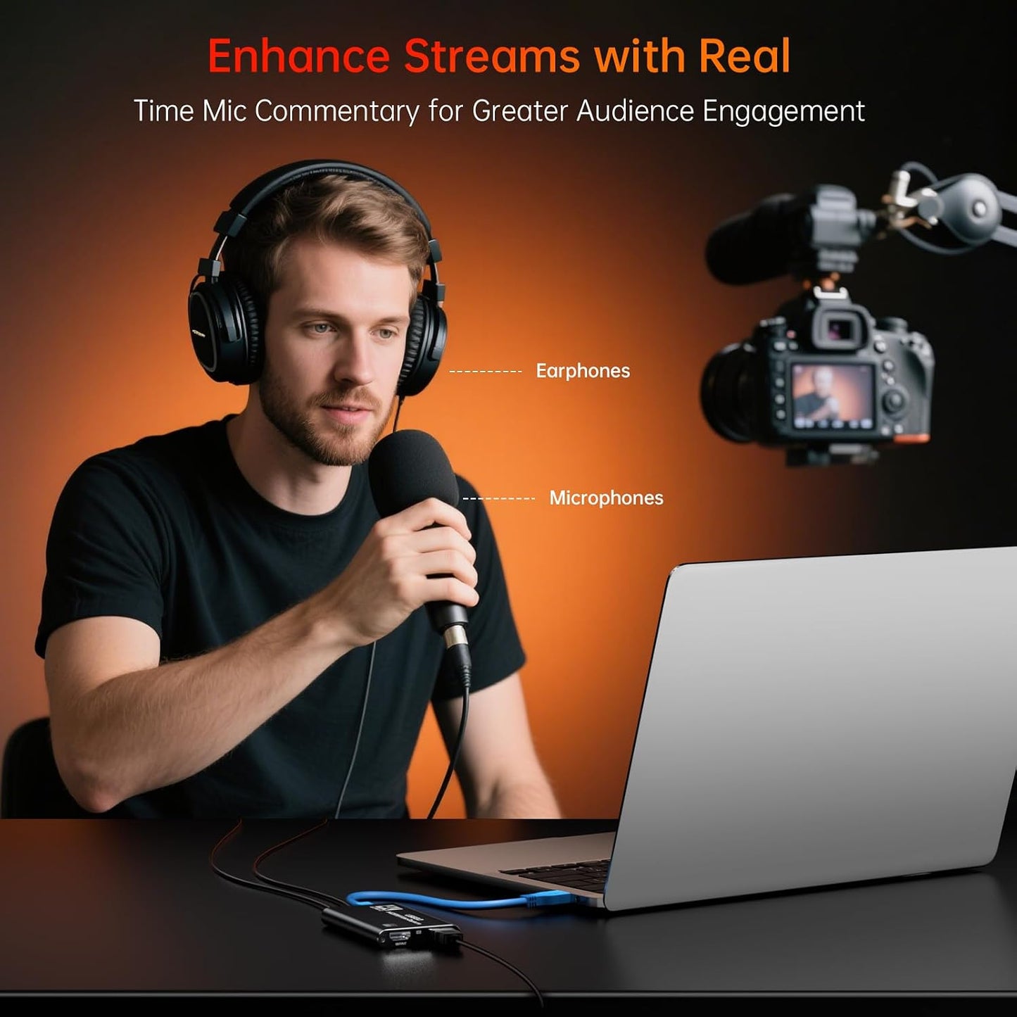 Newhope USB 3.0 HDMI Capture Card, 1080P 60FPS Capture with 4K Pass-Through | 2K 30FPS/1080P 60FPS capture and streaming with low-latency 4K pass-through for PS4, PS5, Switch 2, Xbox, PC, Mac and camera.