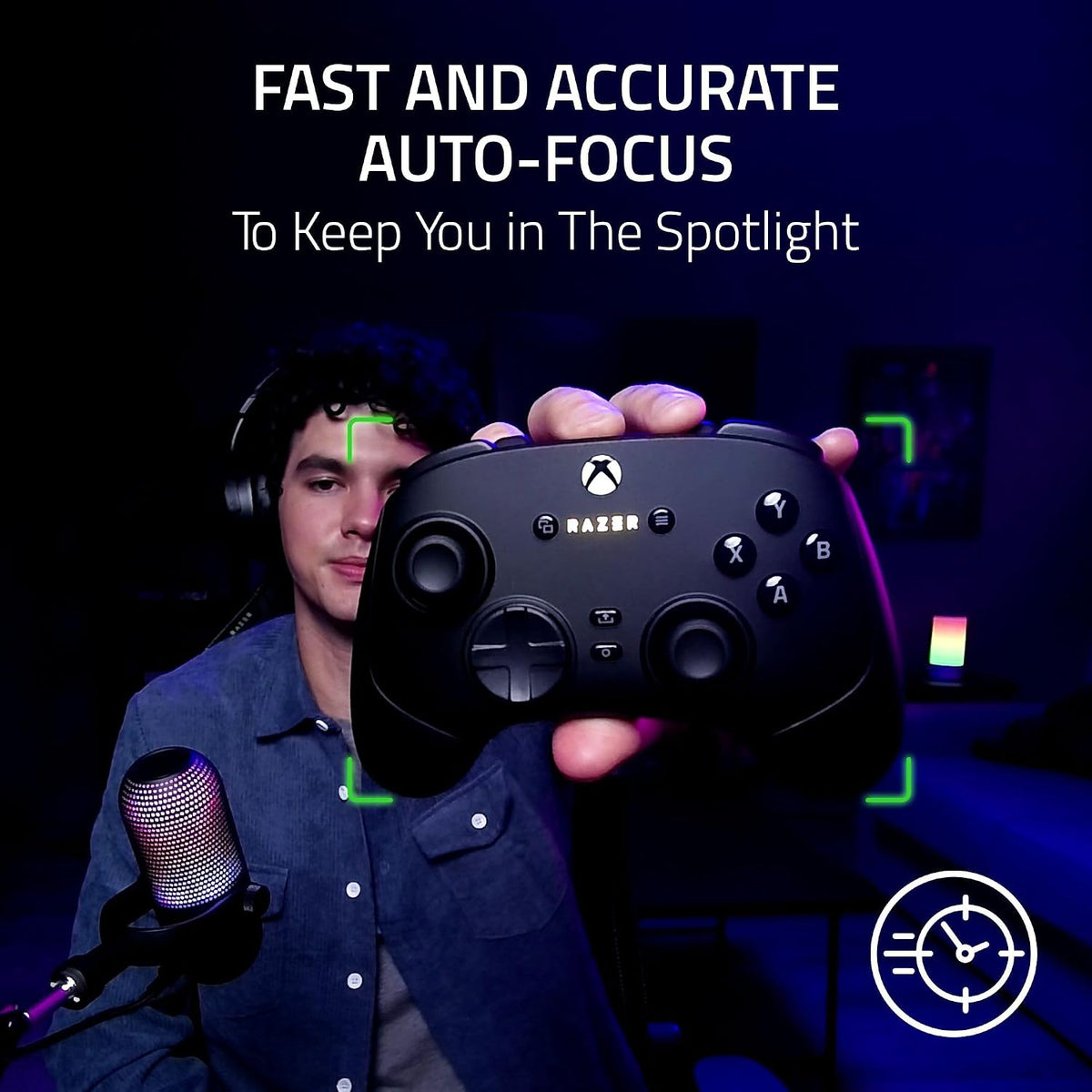 Razer Kiyo V2 X Webcam for Streaming and Meetings, 1440p 60 FPS, Black | AI Powered Auto-Framing, Built-in Microphone, Ultrawide Angle Lens, Privacy Cover, Works with OBS, Discord, Zoom, Teams