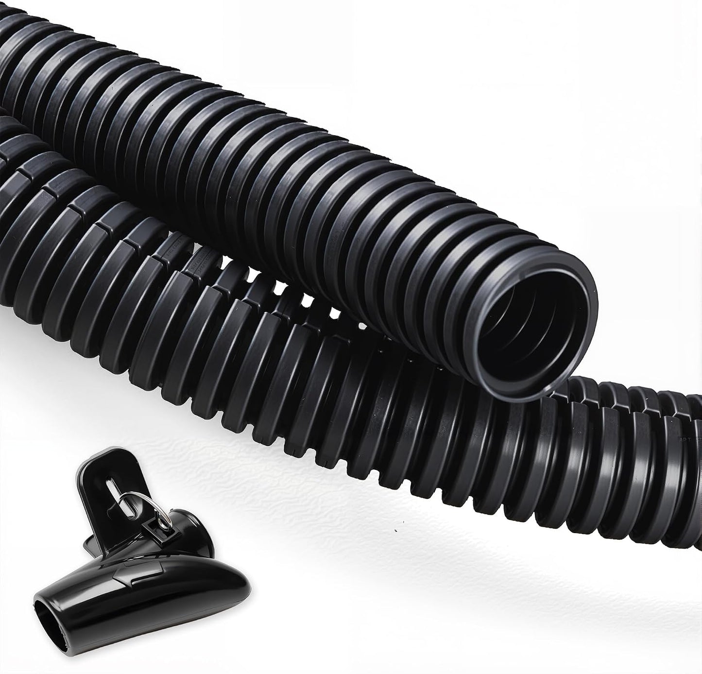 ZhiYo 100 FT 1/4" Wire Loom Split Tubing Auto Wire Conduit | Flexible Cover