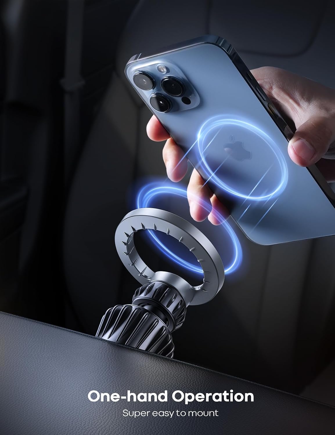 Lamicall for MagSafe Car Mount Vent 20 Super Magnets Accessories for iPhone | Magnetic Phone Holders for Your Car HandsFree Car Phone Holder Mount Air for Women Men Gift fit iPhone 17 16 Pro Max Silver
