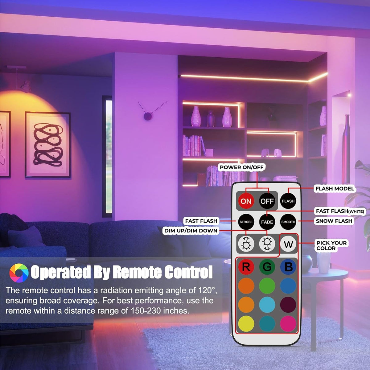 G9 LED Color Changing Light Bulb with Remote, 3000K Warm White, 200LM, 2.5W