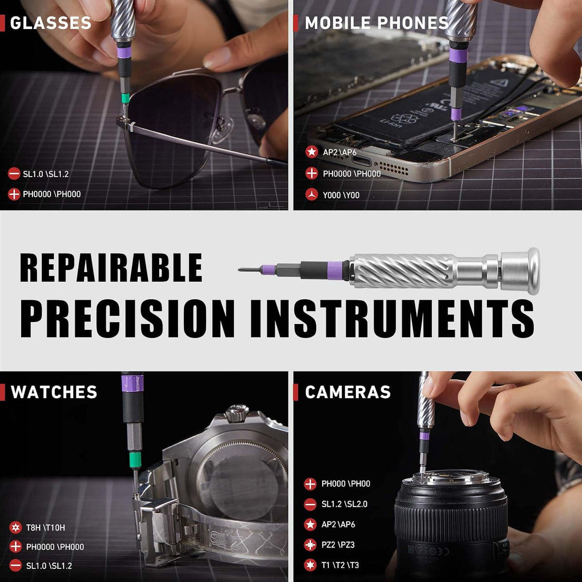 Ratchet Screwdriver Set, magnetic Screwdriver sets, S2 Steel Bits, DIY Combination Flexible Shaft, Suitable for Furniture Assembly, Precision Electrical Appliance Repair, Bicycle Tools