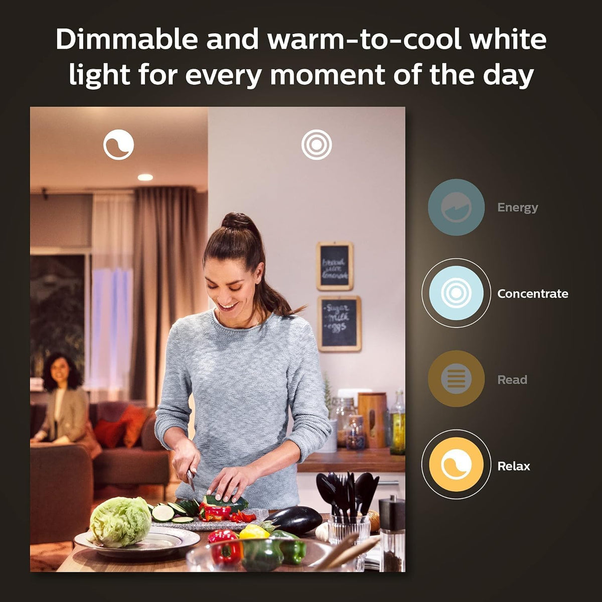 Philips Hue 40W B39 Candle-Shaped LED Bulb - White Ambiance- 1 Pack - 450LM - E12 - Indoor - Control with Hue App - Works with Alexa and Google Assistant