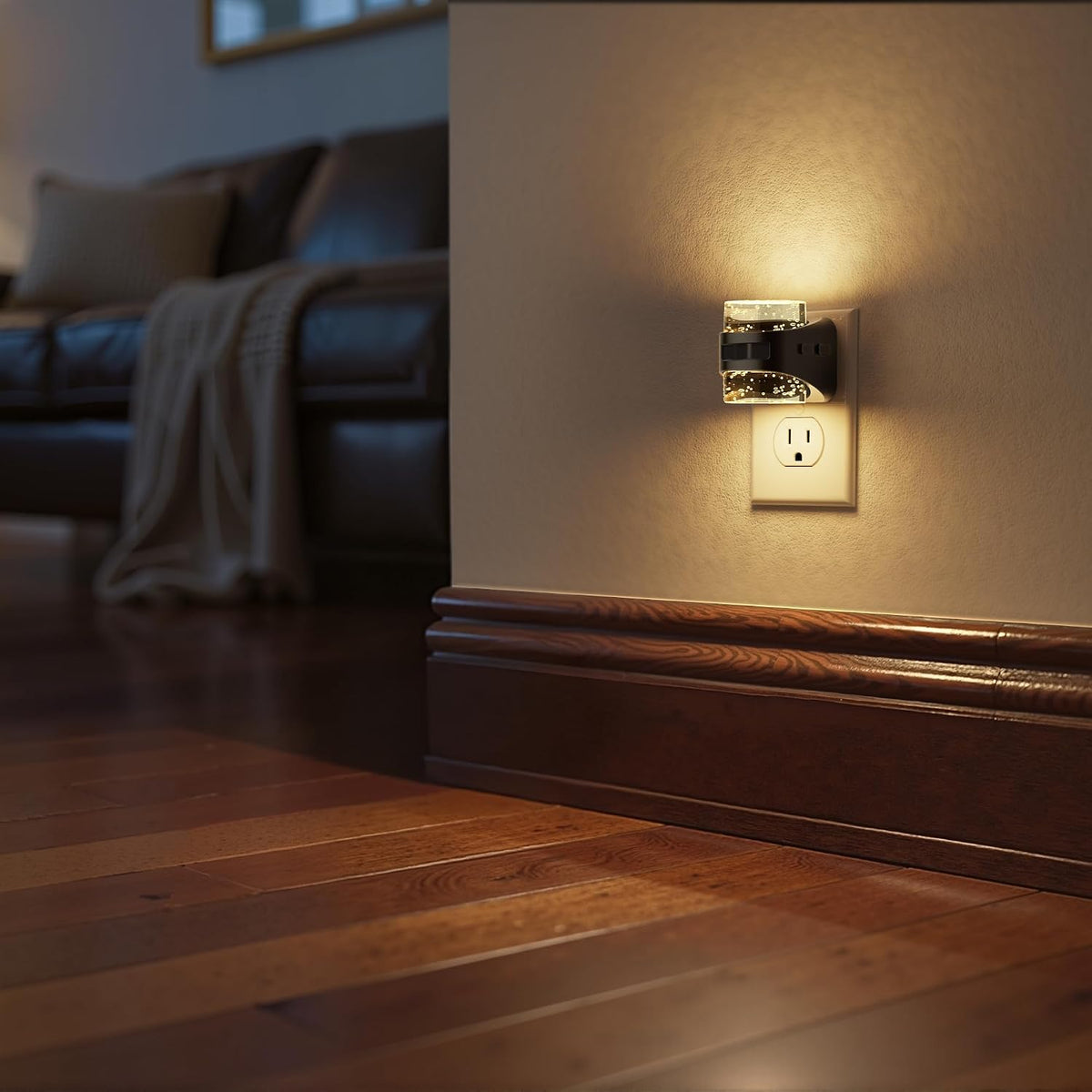 Briignite Motion Sensor Night Light Bubble Night Lights Plug into Wall