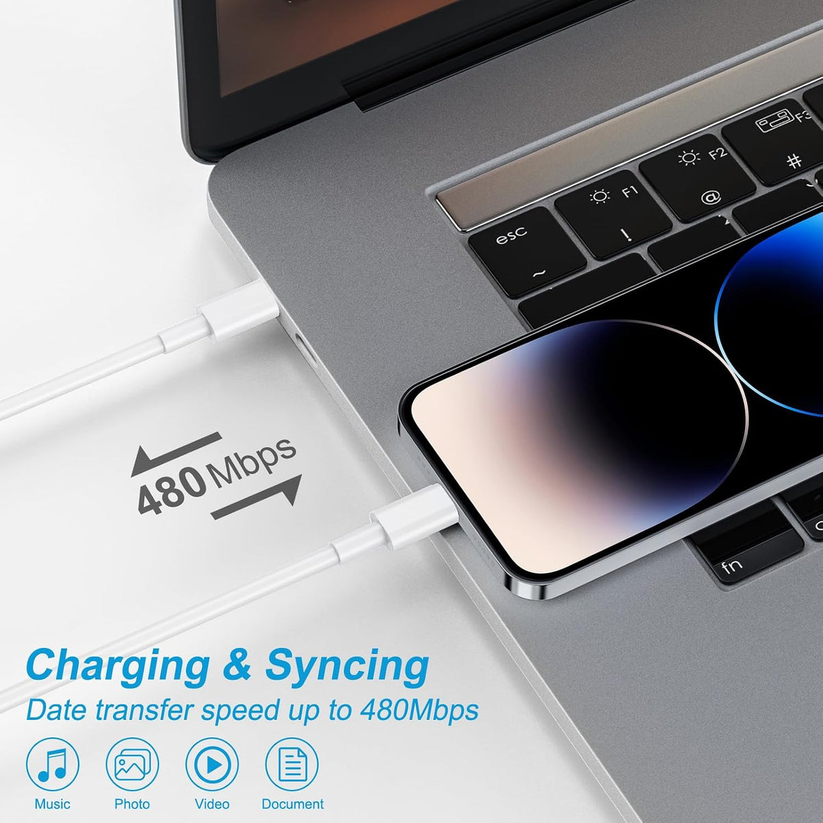 iPhone 18 17 16 15 Charger Fast Charging 10FT Extra Long Cord USB C Charger