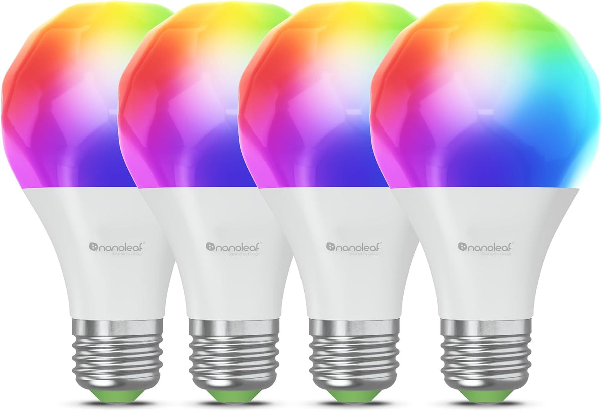 Nanoleaf Essentials Smart Light Bulbs, Matter LED Bulbs A19 E26 60W 2PK