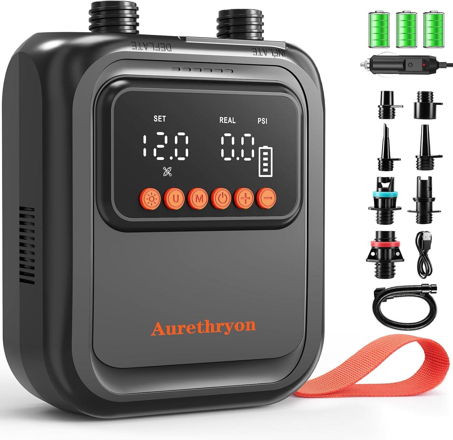 Rechargeable Electric Paddle Board Pump - 20PSI Portable 13500mAh Battery USB-C SUP Air Pump with 50% Faster Inflation for Inflatables, Kayaks, Tents, Boats, Pool