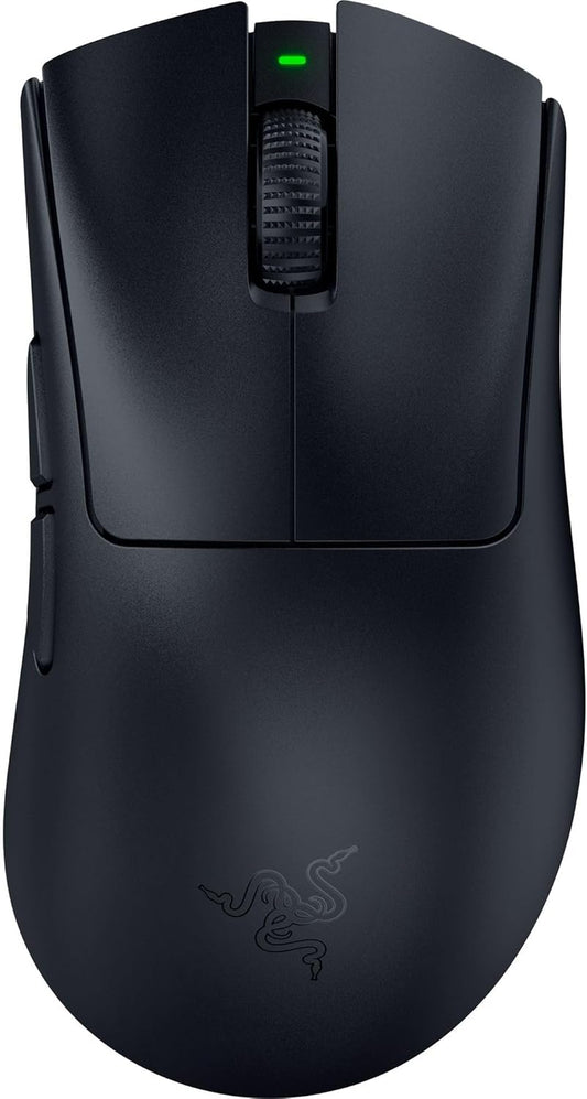 Razer DeathAdder V4 Pro Wireless Gaming Mouse, 8K Polling Rate, 56g, Black | HyperSpeed Wireless Gen-2, Optical Scroll Wheel, Optical Switches Gen-4, Focus Pro 45K Sensor Gen-2, Up to 150 Hr Battery