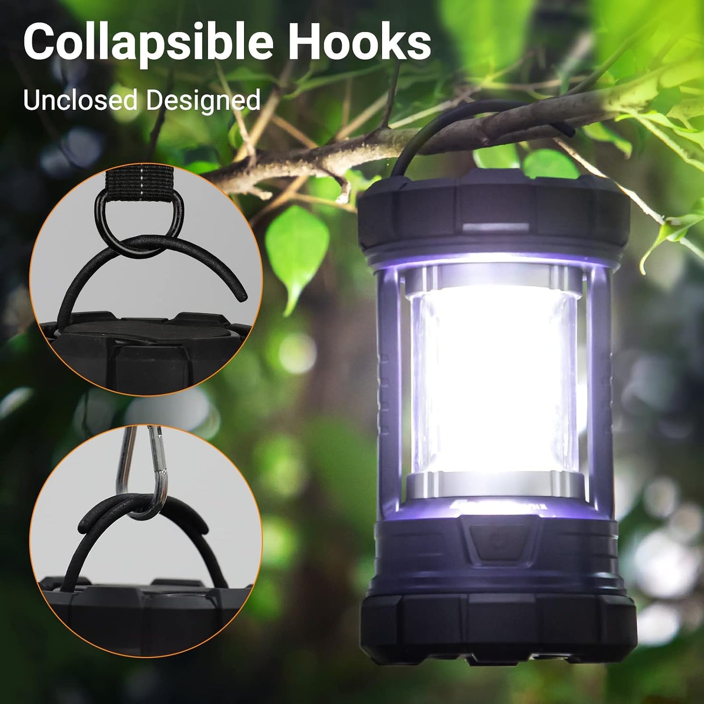 Camping Lantern, 3200LM LED Lanterns for Power Outages, 4600mAh Phone Charger & Rechargeable Lantern, 5 Light Modes Camping Lights & Lanterns for Hurricane/Emergency, CT CAPETRONIX Camping Accessories