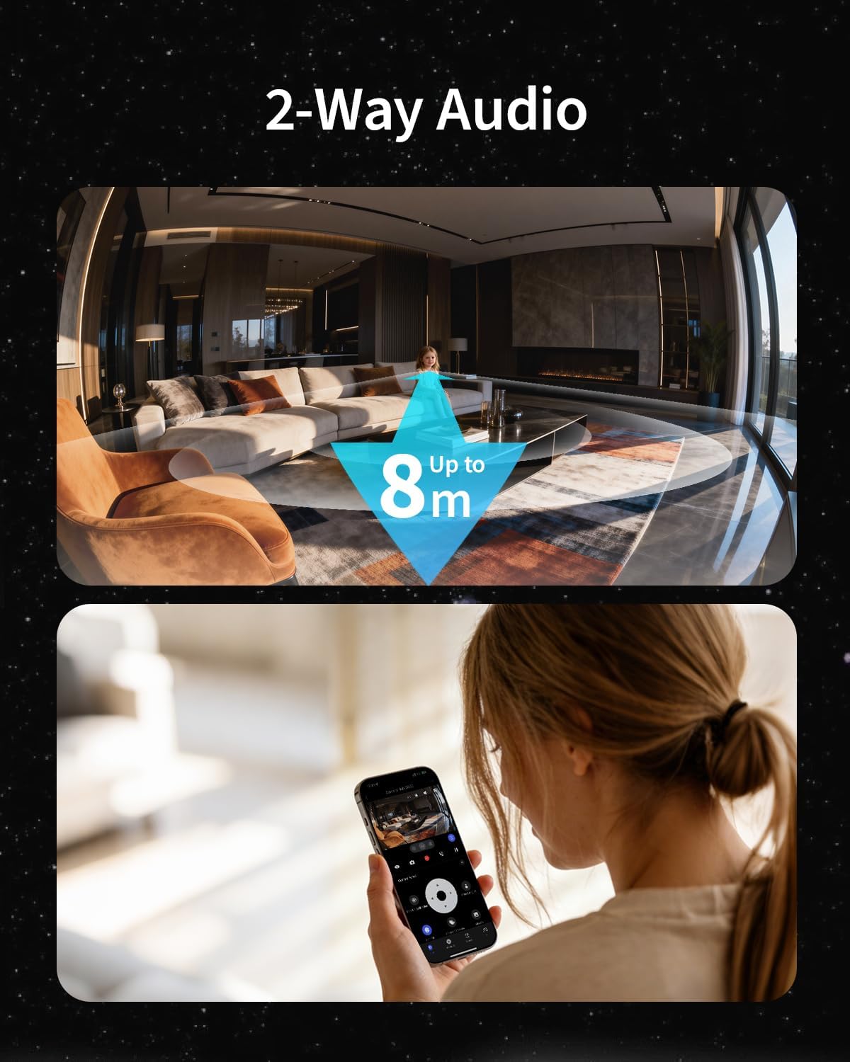 Aqara Indoor Security Camera G350, 4K UHD Dual-Lens Matter Camera Hub | 9X Zoom, 360° Pan & Tilt, AI Auto-Tracking, Face/Gesture Recognition, Works with Apple HomeKit, Alexa,Google Home,SmartThings