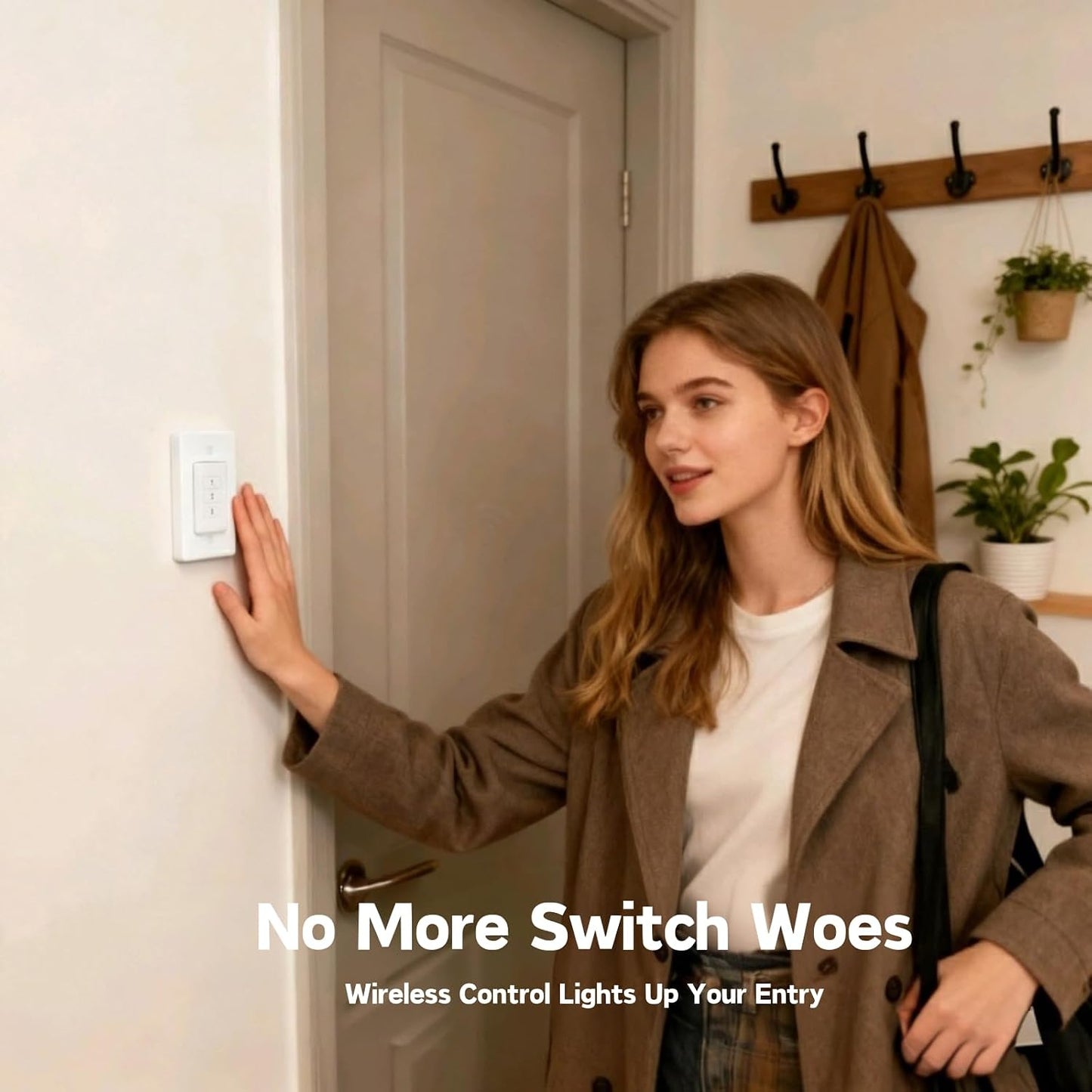 LoraTap 656ft Wireless Wall-Switch: Remote Control Outlet 3 Pack — Lights & Small Appliances — No Wiring —1 Remote for 3 Plugs