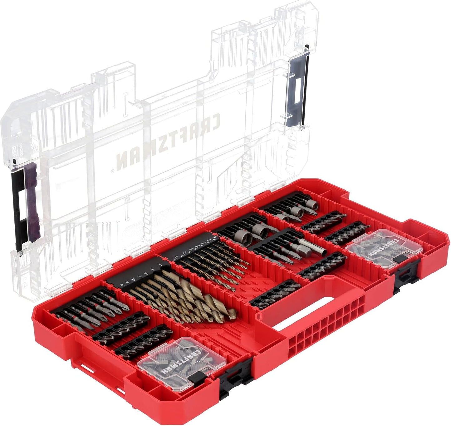 CRAFTSMAN 140 Pc Impact Driver Bit Set, Steel, Black Oxide Coated Impact Drill Bit Set, Precision Machined Tips (CMAF140SET)