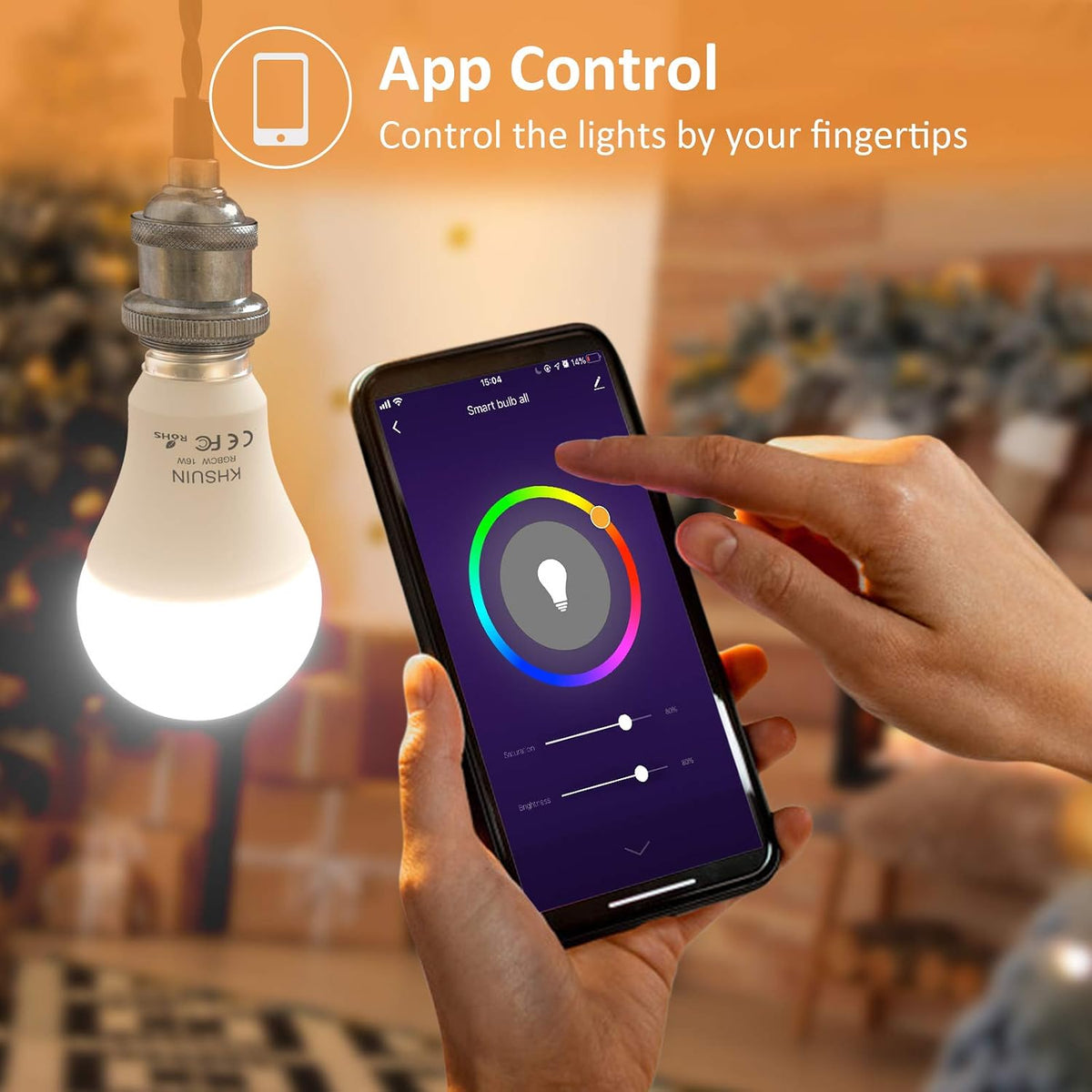 Smart Alexa Light Bulb,16W 150W Equivalent 1600 Lumens Ultra Bright E26 A19 Led Full Color Changing WiFi Light Bulb,Smart Bulb Work with Alexa,Google(No Hub Required),High Lumen Smart Light Bulbs