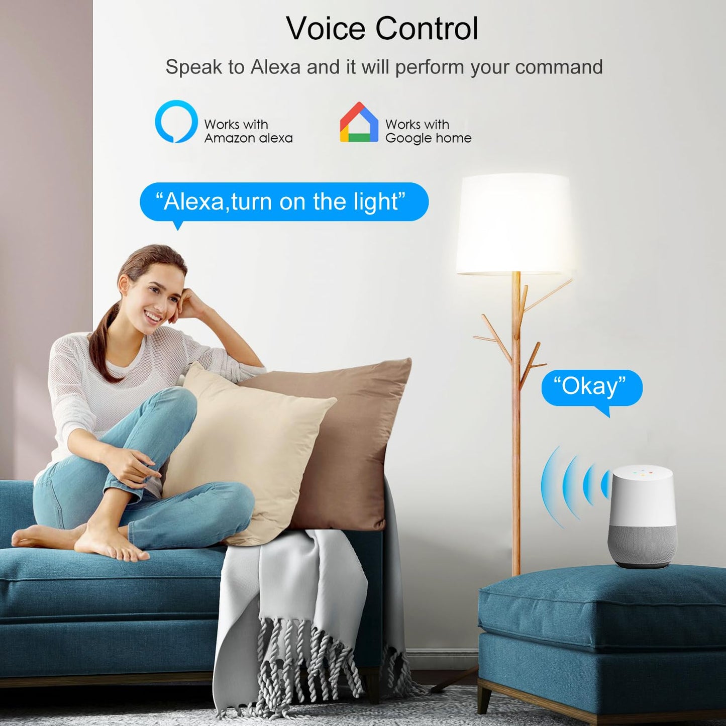 Ewelink 30A Hight Power WiFi Smart Switch 110V/120V/240V, APP Remote with Timer, Wireless DIY Mode for Home Automation, Compatible with Alexa & Google Home
