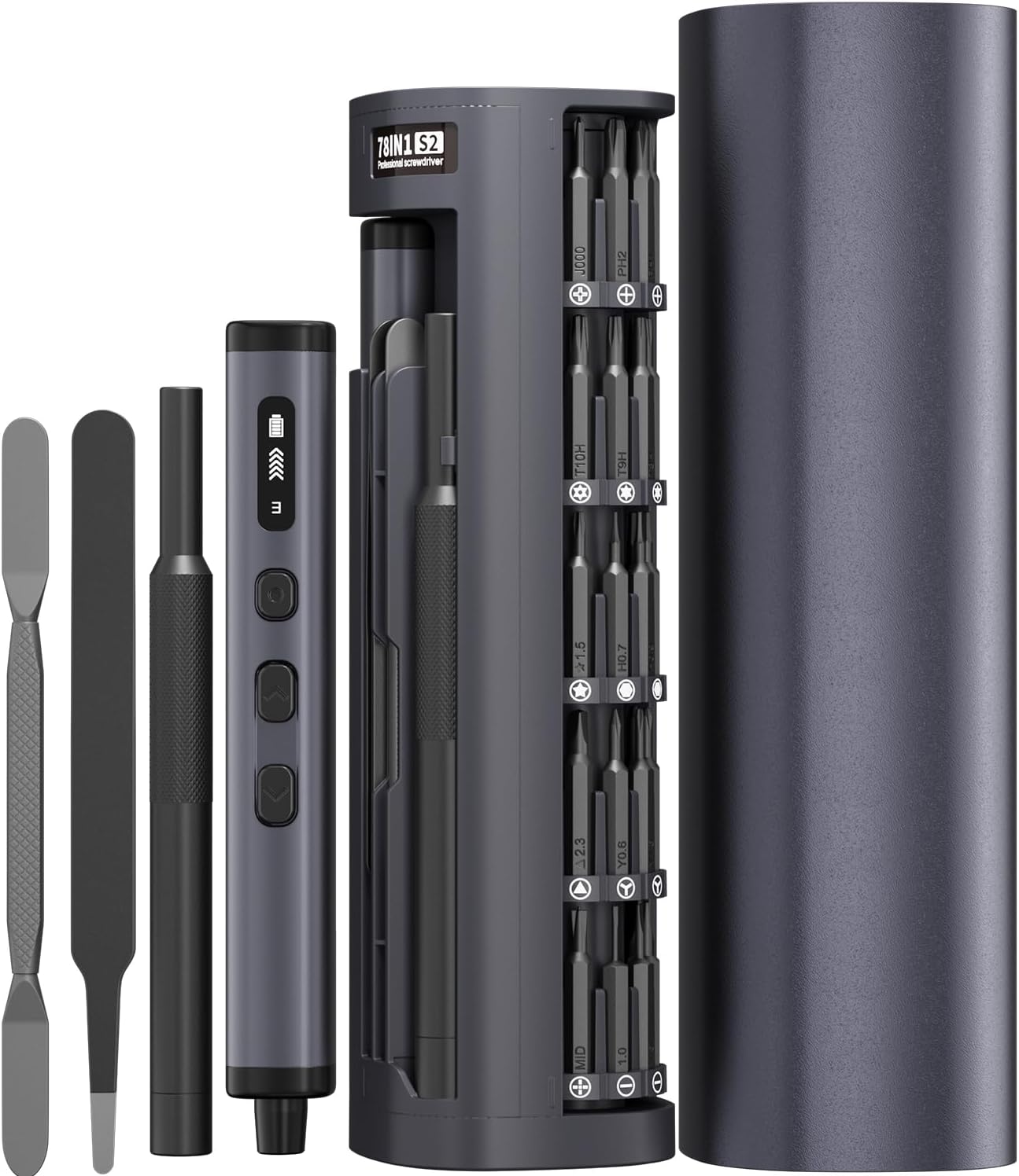 180 in 1 Electric Screwdriver Set, Power Screwdriver, Precision Screwdriver Set, 3 Torque Modes with 162 Magnetic Precision Bits, Screwdriver it for Phone Camera Computer Watch Laptop Drones