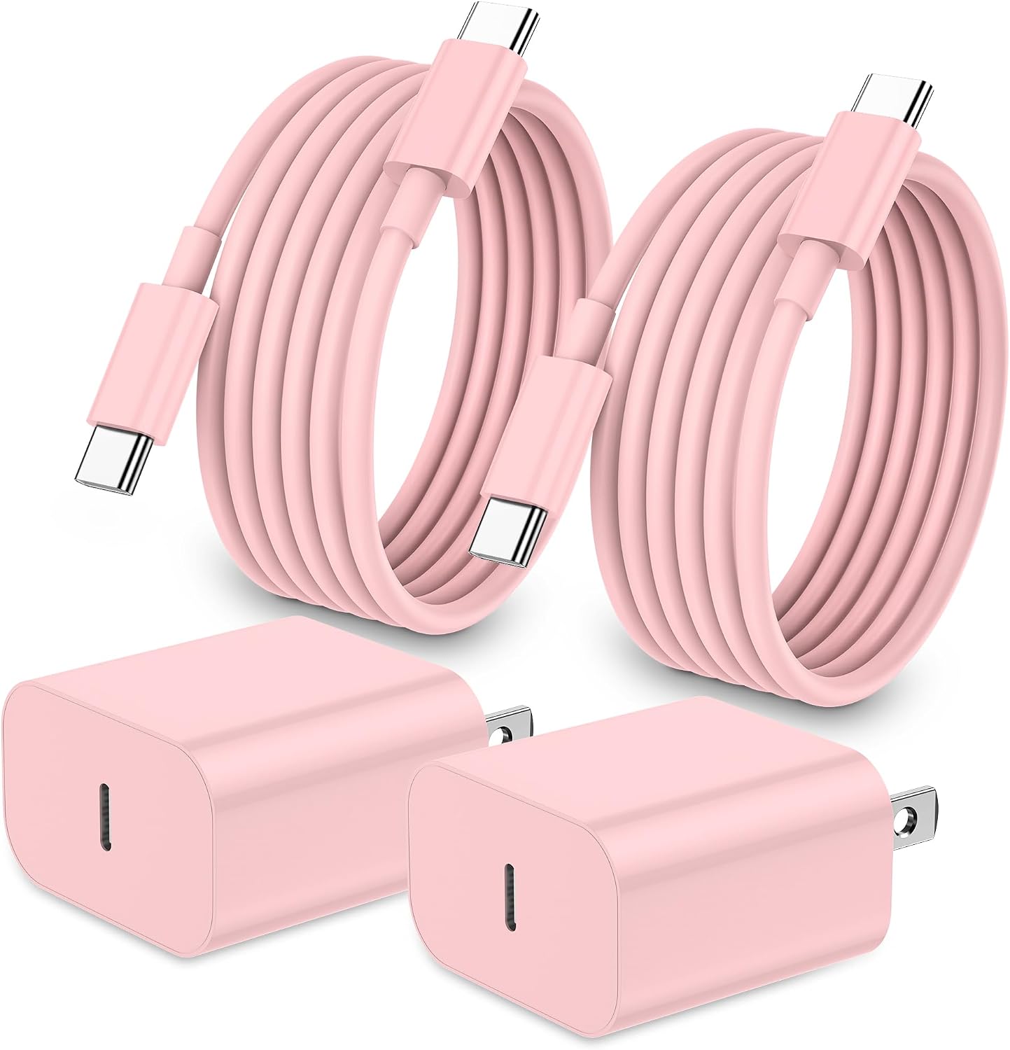 iPhone 17 16 15 Charger Fast Charging,2Pack 20W Apple iPad USB C Wall Chrager Block with 6FT USB C to C Cable for iPhone 17/Pro/Pro Max/17 Air/ 16/16 Pro/16 Pro Max/15/Plus/Pro/Pro Max (Black)