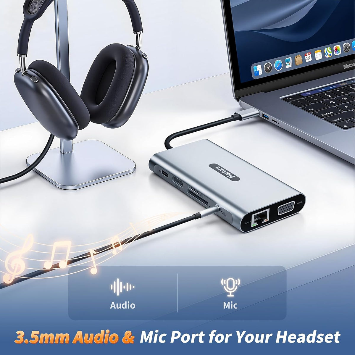 Docking Station USB C Hub Multiport Adapter Triple Display
