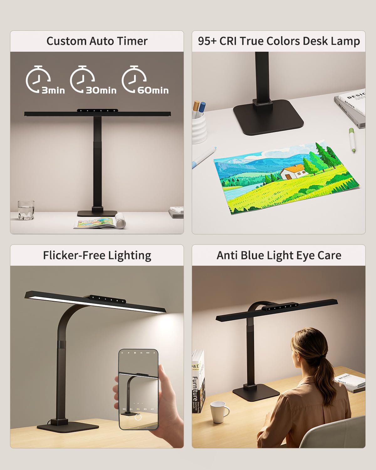 Professional Craft & Artist Lamp, 23.6" Wide LED Workspace Light