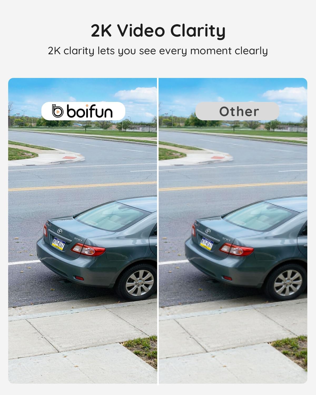BOIFUN Video Doorbell Camera Wireless – No Subscription Required, 2K HD