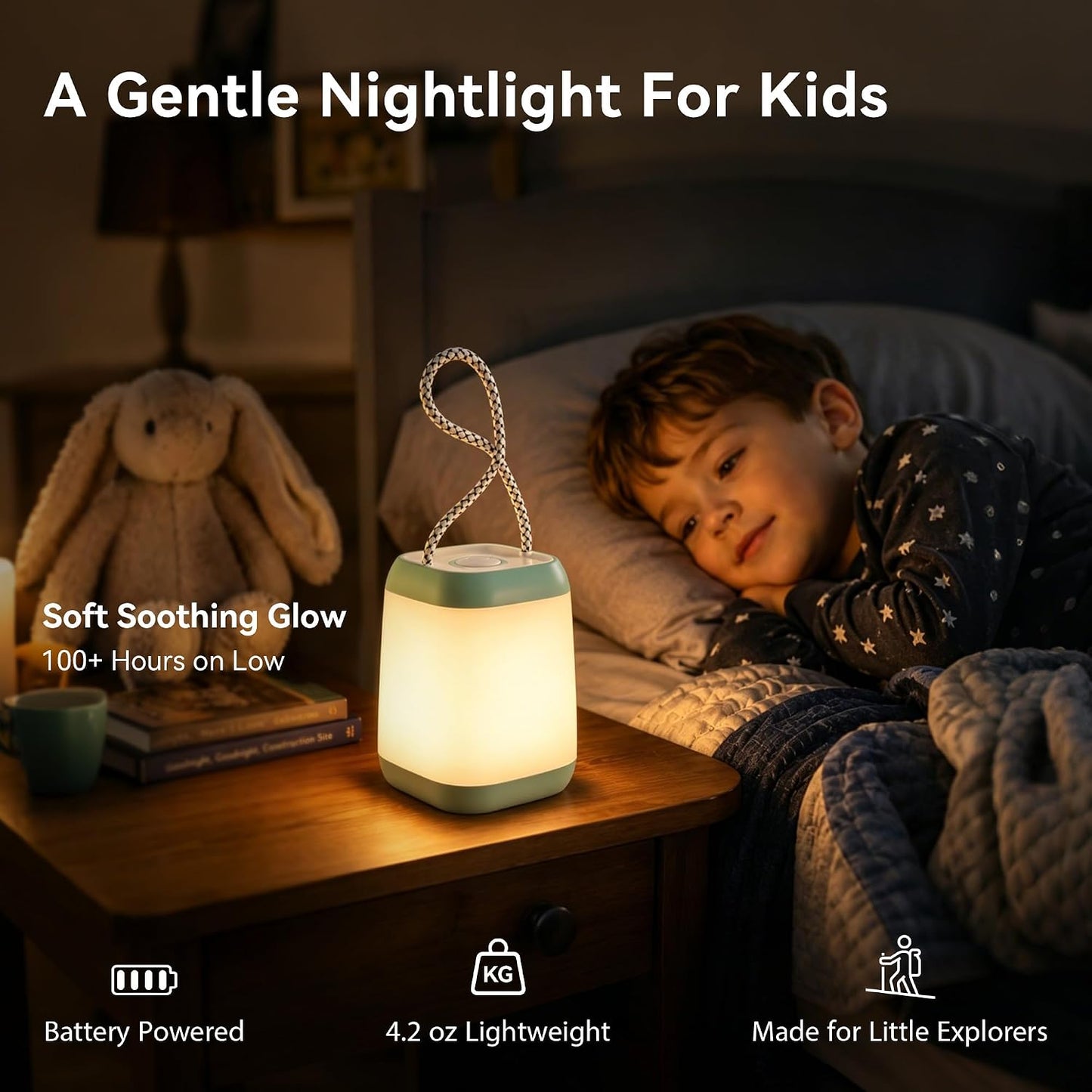 HOKOILN 2-Pack LED Camping Lights, Battery Powered Portable Tent Lantern | 3 modes, portable night light, battery powered, tent, hiking, emergency, backpacking, indoor, outdoor
