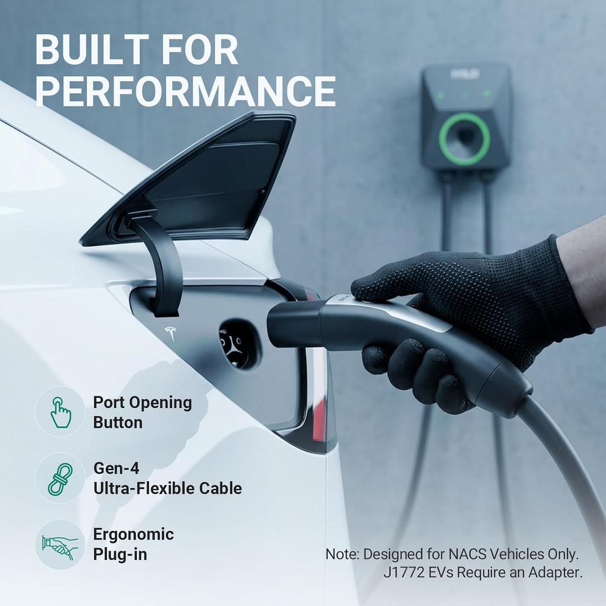 Level 2 EV Charger for Tesla, 40Amp/9.6KW, UL 2594/ETL/Energy Star
