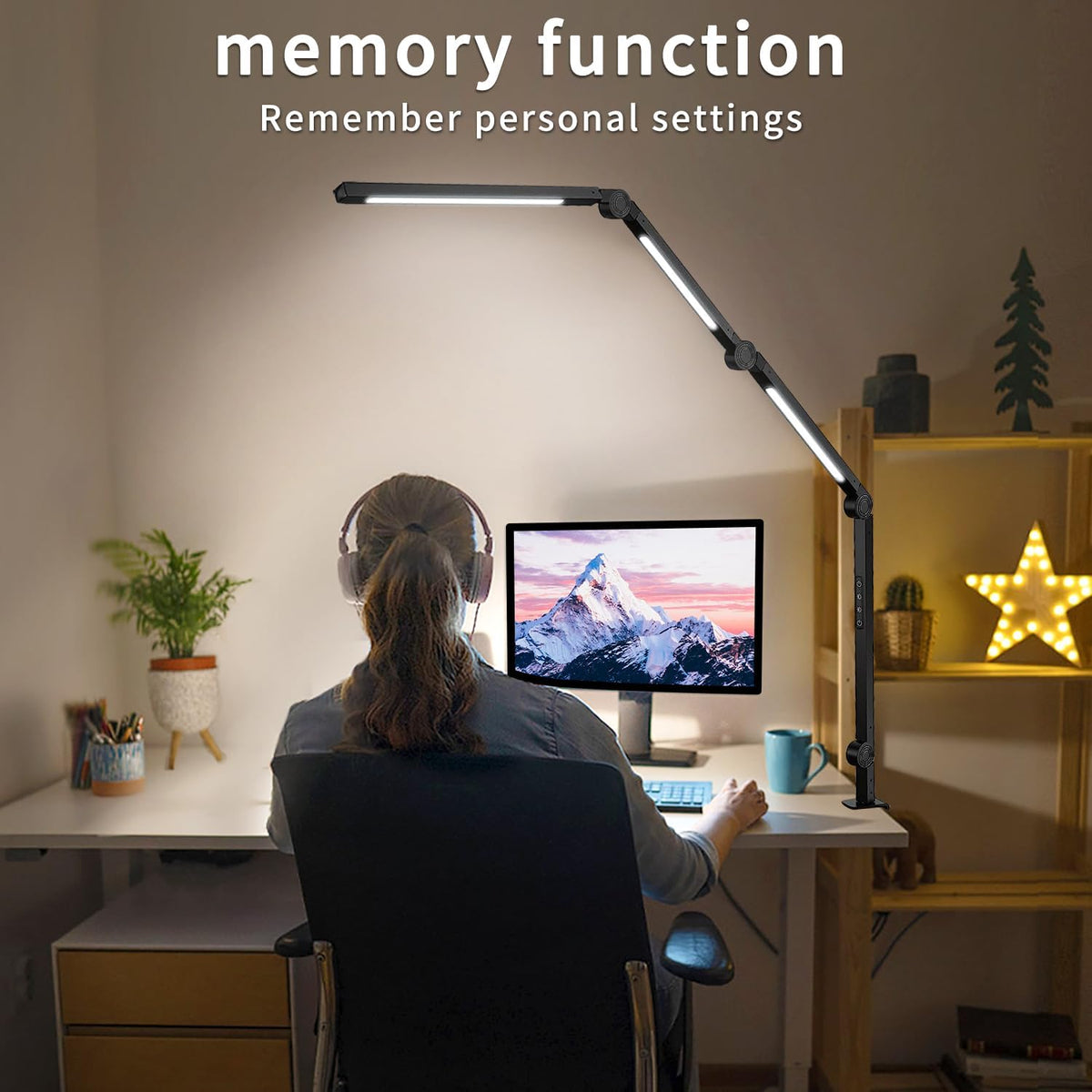 LED Desk Lamp with Clamp &amp; Flexible Arm