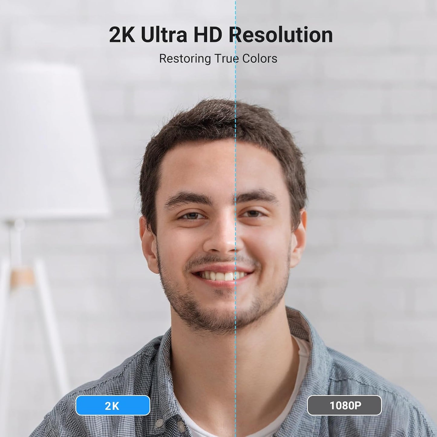 UGREEN 2K Webcam for PC Ultra HD 1080P Computer Webcam with Microphone | PC Camera with Privacy Cover, USB Web Camera for Streaming, Conference, Video Calling, Zoom,Teams, FaceTime