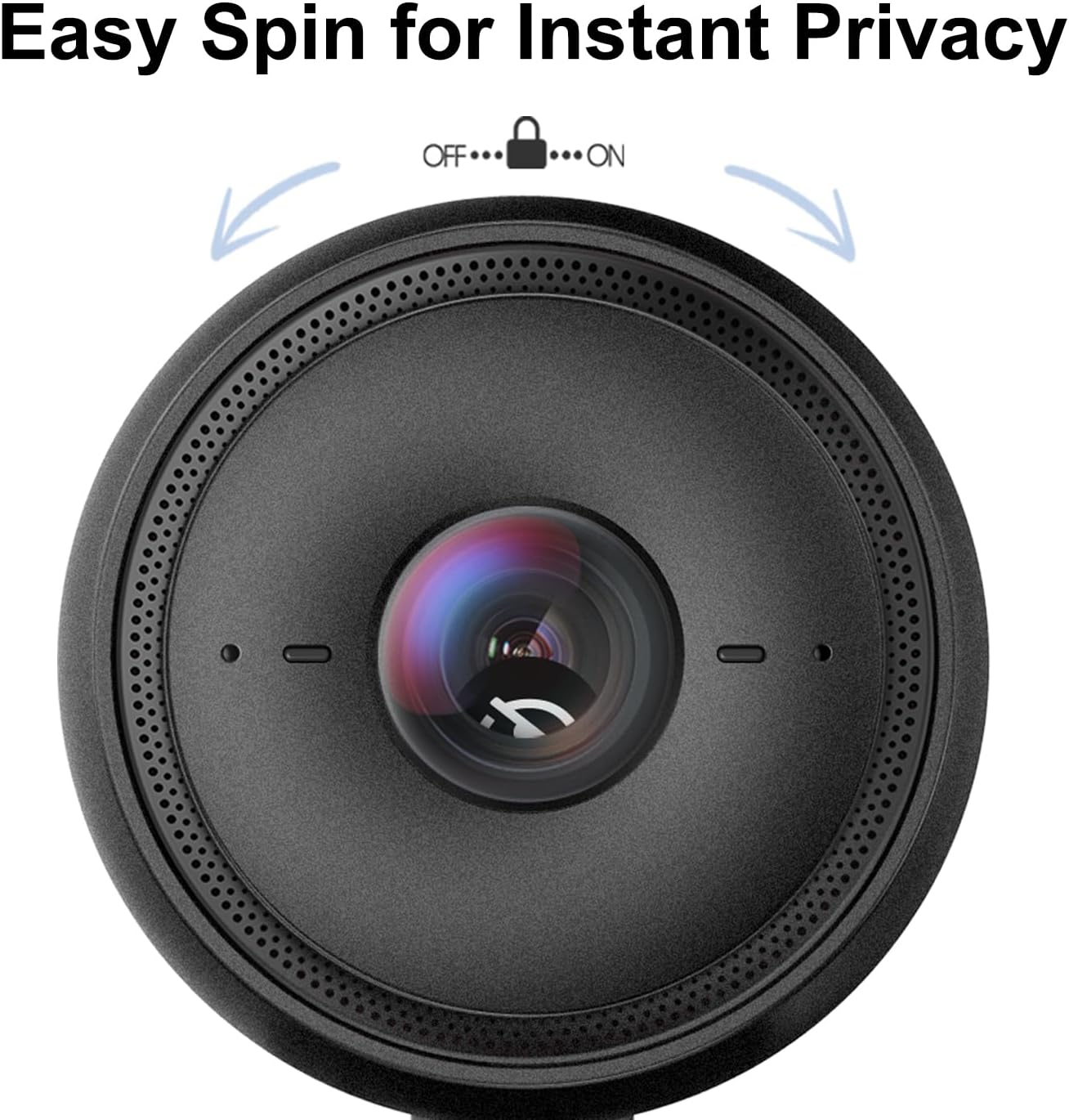 JOYUSING Flip600R 4K Webcam for PC - Ultra 4K HD Webcam with Tripod, PDAF Autofocus, Noise-Cancelling Mics, 79° FOV, Auto Light Correction, Privacy Cover, Streaming Camera for Gaming/Beauty