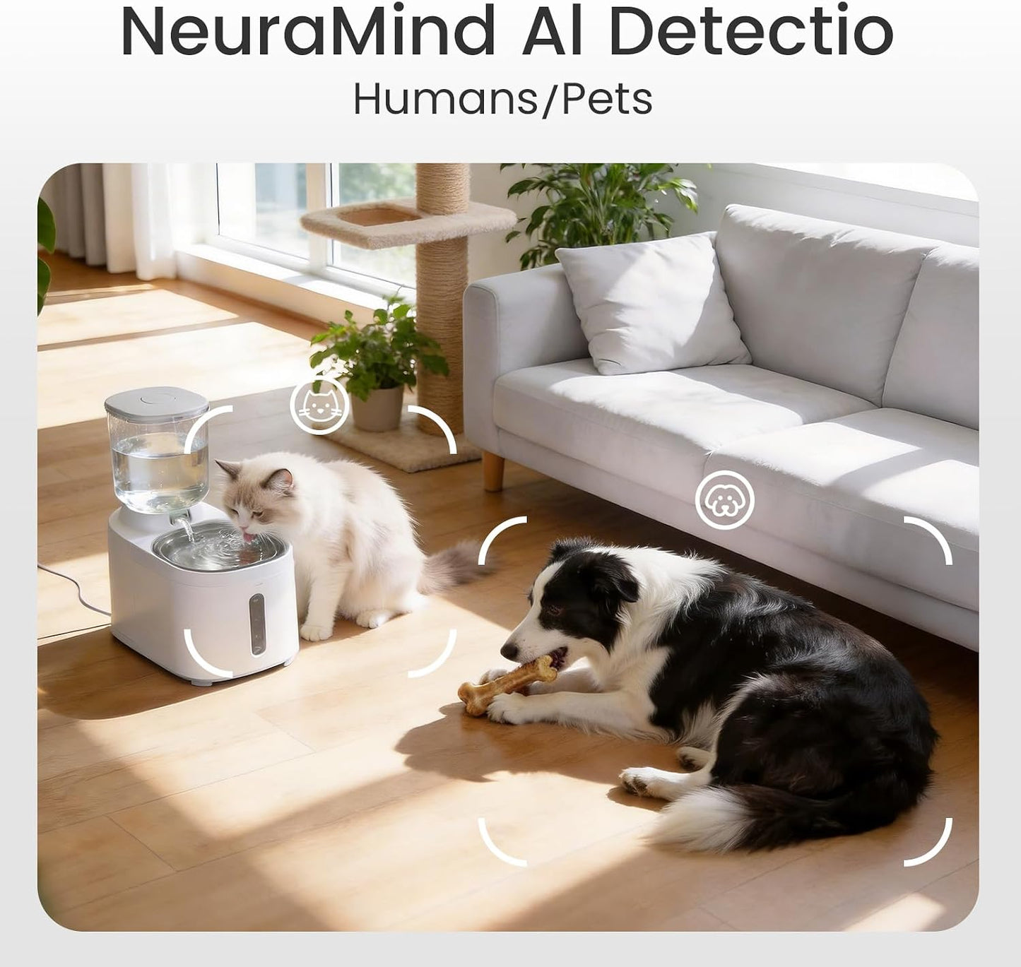 youkey 2.5K Indoor Pet Security Camera, Two-Way Audio Chat to Your Pets, AI Pet/Human Detection, 360° AI Human Tracking, Privacy Mode, No Monthly Fees, Night Vision, WiFi 6（2.4GHz & 5GHz）