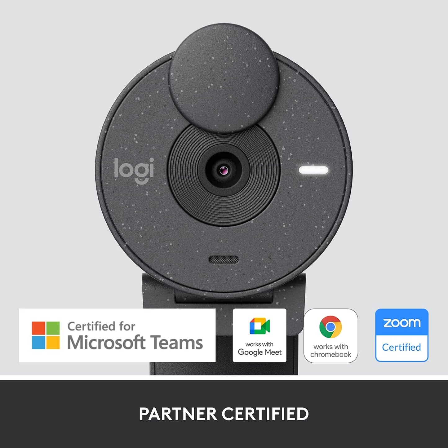 Logitech Brio 305 Full HD 1080P Business Webcam with Privacy Shutter | Privacy shutter, Mono, Zoom, Microsoft Teams, Google Meet, Nintendo Switch 2 New GameChat Mode, Auto light correction