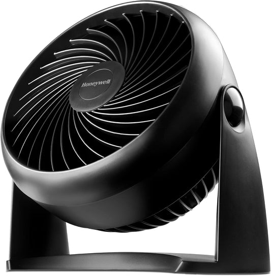 Honeywell TurboForce Air Circulator, Small Tabletop Fan, Quiet Personal Fan for Home or Office, 3 Speeds, 90 Degree Pivoting Head, Black, HT900 | Quiet Personal Fan for Home or Office, 3 Speeds, 90 Degree Pivoting Head