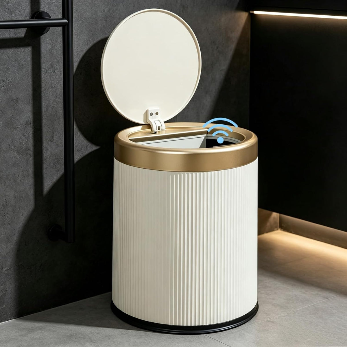 URALFA Bathroom Trash Can Automatic Touchless, Motion Sensor Trash Can